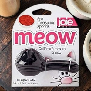 JOIE MEOW Black Cat Measuring Spoons